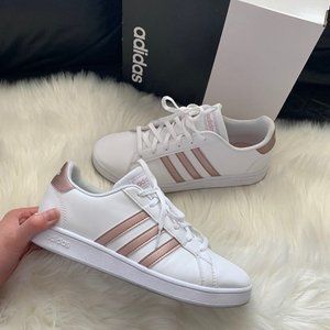 adidas Big Girls' Grand Court Casual Sneakers